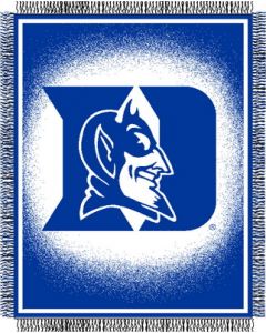 The Northwest Company Duke "Focus" 48"x60" Triple Woven Jacquard Throw (College) - Duke "Focus" 48"x60" Triple Woven Jacquard Throw (College)