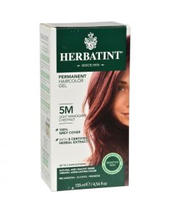 Herbatint Permanent Herbal Haircolour Gel 5M Light Mahogany Chestnut - 135 ml