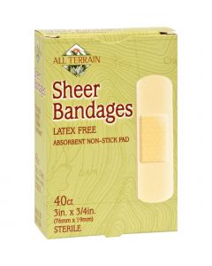 All Terrain Bandages - Sheer - 3/4 in x 3 in - 40 ct