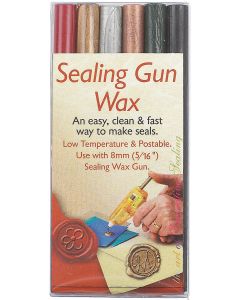 Manuscript Pen Sealing Gun Wax Sticks 6/Pkg-Red/Gold/Bronze/Black/Dark Green/Silver