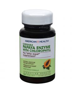 American Health Papaya Enzyme with Chlorophyll Chewable - 100 Chewable Tablets