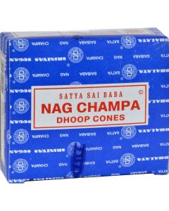 Sai Baba Nag Champa Incense Cone - Case of 12 - 12 Packs