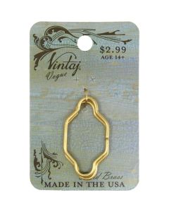 Vintaj Metal Accent-Spanish Detail 19mmX9.5mm 2/Pkg