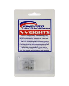 Pinepro Pine Car Derby Weights 2oz 8/Pkg-Square