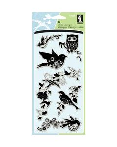 Inkadinkado Clear Stamps 4"X8"-Birds Galore