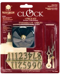 Walnut Hollow Clock 3-Piece Kit-For .25" Surfaces