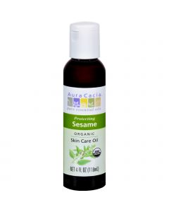 Aura Cacia Organic Aromatherapy Sesame Oil - 4 fl oz