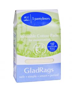 GladRags Pantyliner - Plus - Cotton - Organic - 3 Pack