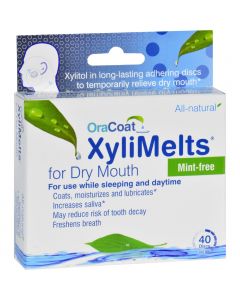 Oracoat - XyliMelts - Dry Mouth - Mint Free - 40 Count