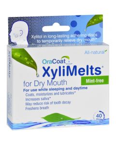 Oracoat - XyliMelts - Dry Mouth - Mint Free - 40 Count