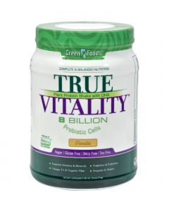 Green Foods True Vitality Plant Protein Shake with DHA Vanilla - 25.2 oz