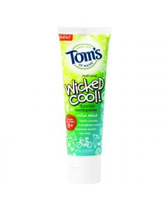 Tom's of Maine Toothpaste - Wicked Cool - Flouride - Kids - Mild Mint - 4.2 oz - Case of 6