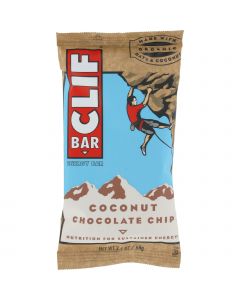 Clif Bar - Organic Coconut Chocolate Chip - Case of 12 - 2.4 oz