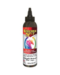 Eclectic NEW! Unicorn Spit Wood Stain & Glaze 4oz-Midnight's Blackness