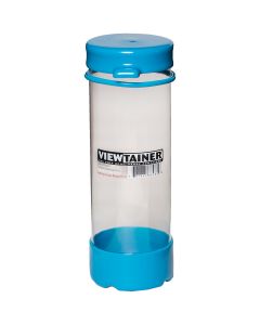 Viewtainer Tethered Cap Storage Container 2.75"X8"-Sky Blue