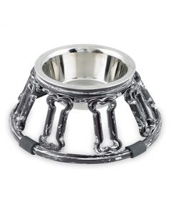 Buddy's Line Cast Aluminum Bowl W/Antique Finish-Bones