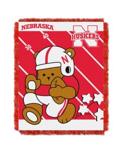 The Northwest Company Nebraska College Baby 36x46 Triple Woven Jacquard Throw - Fullback Series