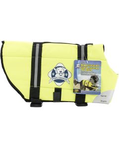 Fido Pet Products Paws Aboard Doggy Life Jacket Large-Safety Neon Yellow