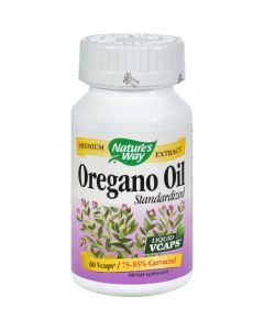 Nature's Way Oregano Oil Standardized - 60 Vegetarian Capsules
