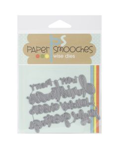 Paper Smooches Die-Christmas Words