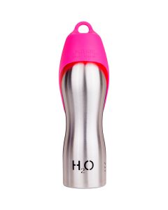 H2O4K9 Stainless Steel K9 Water Bottle 25oz-Pink Flamingo