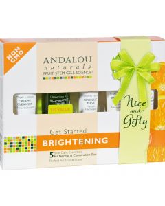 Andalou Naturals Get Started Brightening - 5 Piece Kit