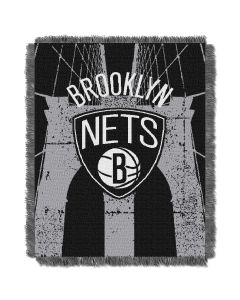 The Northwest Company Brooklyn Nets Bridge 48"x60" Triple Woven Jacquard Throw (NBA) - Brooklyn Nets Bridge 48"x60" Triple Woven Jacquard Throw (NBA)