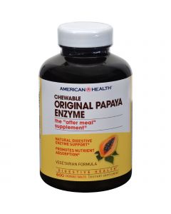 American Health Original Papaya Enzyme Chewable - 600 Tablets