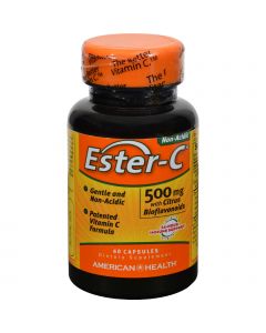 American Health Ester-C with Citrus Bioflavonoids - 500 mg - 60 Capsules