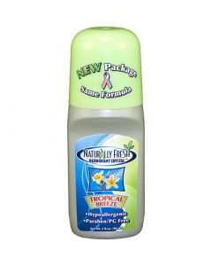 Naturally Fresh Roll On Deodorant Crystal Tropical Breeze - 3 oz