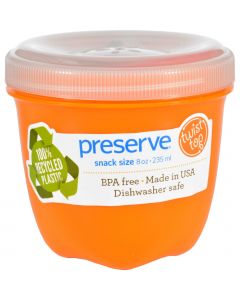 Preserve Food Storage Container - Round - Mini - Orange - 8 oz - 1 Count