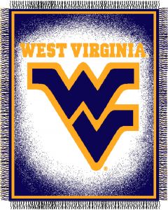 The Northwest Company West Virginia "Focus" 48"x60" Triple Woven Jacquard Throw (College) - West Virginia "Focus" 48"x60" Triple Woven Jacquard Throw (College)