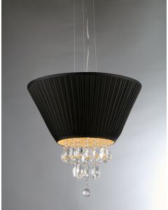 Warehouse of Tiffany Black Umbrella Crystal Chandelier
