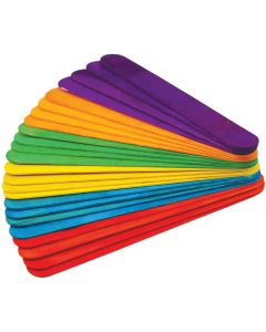Multicraft Imports Extra Jumbo Craft Sticks-Colored 7.875" 24/Pkg
