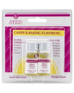 Lorann Oils Candy & Baking Flavoring .125oz 2/Pkg-Black Cherry