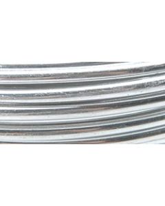 Darice Coiled Aluminum Floral Wire 12 Gauge 5yd-Silver