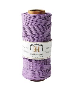 Hemptique Hemp Cord Spool 20lb 205'-Lavender