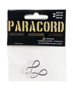 Midwest Design Paracord Charm -Silver Infinity 2/Pkg