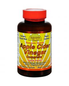Dynamic Health Apple Cider Vinegar Complete with Apple Pectin - 90 Vegetarian Capsules