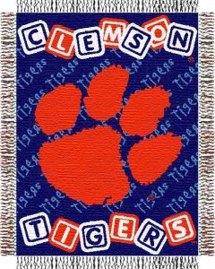 The Northwest Company Clemson baby 36"x 46" Triple Woven Jacquard Throw (College) - Clemson baby 36"x 46" Triple Woven Jacquard Throw (College)