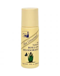 Alvera All Natural Roll-On Deodorant Aloe Unscented - 3 fl oz