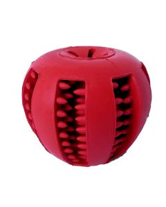 Hugs Pet Products Jaws Apple Core Dog Chew Toy Red 3" x 3" x 3"