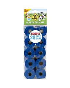 Bags on Board Waste Pick-Up Refill Bags 140 count Blue