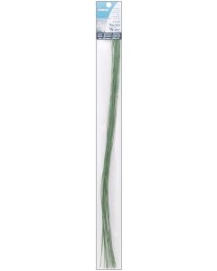 Panacea Cloth Covered Stem Wire 26 Gauge 18" 20/Pkg-Green