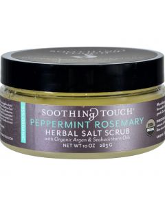 Soothing Touch Scrub - Organic - Salt - Herbal - Peppermint Rosemary - 10 oz