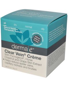 Derma E Clear Vein Creme Spider Vein Bruise Solution - 2 oz