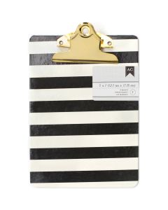 American Crafts Mini Clipboard 5"X7"-Stripes
