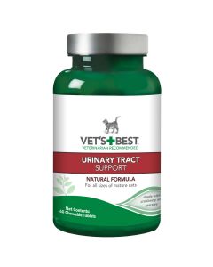 Vet's Best Cat Urinary Tract Support 60 Tablets Green 2.5" x 2.5" x 4.94"