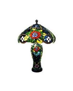 Warehouse of Tiffany Tiffany Style 2 Light Table Lamp Model TBC18260+TBL10260 - Tiffany Style 2 Light Table Lamp Model TBC18260+TBL10260