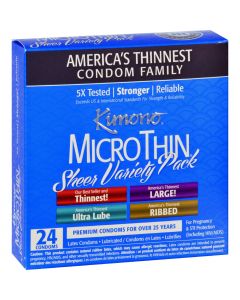 Kimono Condoms - Micro Thin - Variety Pack - 24 Count